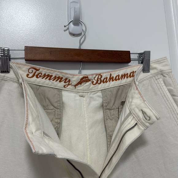 Tommy Bahama Men’s Beach Coast Cream Linen Blend Shorts size 35 - Picture 2 of 5